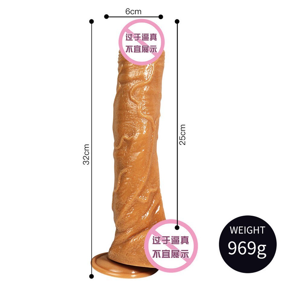 Brinquedo sexual Realista 32 cm de Pau Super grande - Image 7